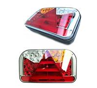 Ml MelTruck® Lot de 2 feux arrière LED 6 fonctions, 12 /24 V, à baïonnette E9, pour camions et remorques