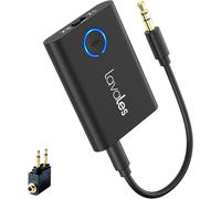 Ml301 Transmetteur Récepteurr Bluetooth 5.3 Pour Tv, Adaptateur Bluetooth 2 En 1 Avec Aux Jack 3,5 Mm, Aptx Hd/Aptx Ll Faible Avion, Gym, Casque, Home Cinema-Noir