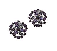 MLAVXCC Lot de 2 pinces à chaussures en strass pour femme Multicolore approx 4cm diameter