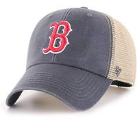 MLB Flagship Wash Mesh MVP Chapeau réglable pour Adulte Taille Unique Rouge, Boston Red Sox Vintage Navy, Taille Unique