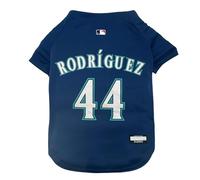 MLBPA Maillot pour chien - Julio Rodríguez, Julio Yarnel Rodríguez Jr, J-Rod #44 - Maillot en maille MLB Seattle Mariners, taille M