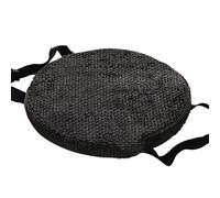 MLCYYJS Coussin de chaise rond avec boucle de sangle, coussin de tabouret rond en mousse à mémoire de forme de 33 cm d'épaisseur, coussin de sol rond en lin avec housse amovible et fond antidérapant