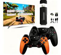 Mldnld Console Retrogaming 4K HDMI avec plus de 30 000 jeux classiques intégrés, console de jeux 2 manettes sans fil, 23 émulateurs Jeux Stick Plug & Play TV