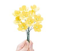 MLETULIPS Ceramic Flowers Bouquest Artificial Flower Daisy Handmade Ceramic Flowers Simulated Bouquet Floral Decorations Creative Gifts for Floral Arrangements Home Decor (Yellow Daisies-10 Stems)