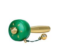 MLGFS Prayer Wheel, Roue de prière tibétaine Bouddhiste en Laiton, à Main, for la méditation et Le Yoga, Multicolore(Green)