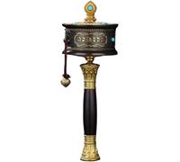 MLGFS Prayer Wheel, Roue de prière tibétaine Bouddhiste en Laiton, à Porter la Main, for méditation, Relaxation, Le Yoga et bénédiction
