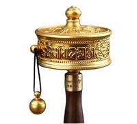 MLGFS Prayer Wheel, Roue de prière tibétaine en cuivre à 6 caractères for la, bénédiction, méditation et Le Yoga