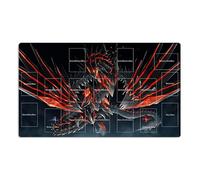Mlikemat Tapis de jeu de cartes à collectionner Dragon aux yeux rouges avec zones + sac gratuit (ZD014-322-A)