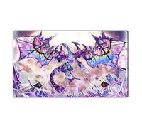 Mlikemat XYZ ZD014-351-A Tapis de jeu de cartes à collectionner avec zones et sac gratuit Motif dragon CCG TCG