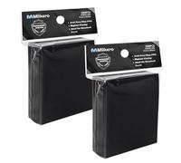 Mlikero 200 Sleeves Carte Souples, 66 x 91 mm Sleeves Protege Carte Standard, Protection Cards pour Cartes à Collectionner, Cartes de Sport (Noir)