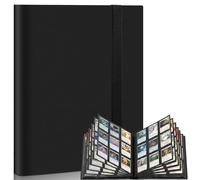 Mlikero Classeur Carte, 360 Pochette Album Carte pour les Collectionneurs de Cartes, 9 Porchettes Grand Livre Carte pour Rangement Cartes