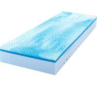MLILY Matelas PRO 100 x 200 cm - Mousse froide + Mémoire de forme 7 zones, Fermeté H2 & H3, matelas roulé 2-en-1 en mousse gel, Hauteur 22 cm, Certifié OEKO-TEX