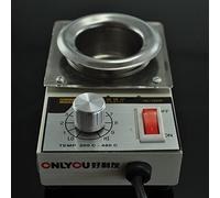 Mlink Mini Pot à Souder 150W Céramique Réglable 100-450°C Capacité 0,5 kg Soudure Sans Plomb 220V