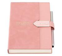 Mljtoyo Agenda A5 2026 une page par jour, agenda productif quotidien à couverture rigide, planificateur annuel complet de janvier 2026 à décembre 2026 avec stylo, 3 marque-pages, poche arrière