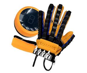 MLKHESY Dispositif de rééducation de la Main après Un AVC, Gants robotisés de rééducation, 5 Modes de Fonctionnement au Choix, la Main à Force réglable, avec Fonction chauffante Left XL