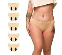 Mlle Culotte - Culotte Menstruelle Lavable Ultra Respirante - 4 Couches Absorbantes Flux Abondant Jusqu’à 4 Tampons - Protection Hygiénique Réutilisable Sans Fuite - Marque française - Aurore 4XL