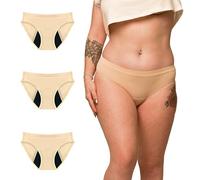 Mlle Culotte - Culotte Menstruelle Lavable Ultra Respirante - 4 Couches Absorbantes Flux Abondant Jusqu’à 4 Tampons - Protection Hygiénique Réutilisable Sans Fuite - Marque française - Aurore 3XL