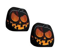 Mllepjdh 2 Housses D'appui-tête De Voiture Visage Dessin Animé Flexibles Et Extensibles pour La Plupart des Véhicules Lavables Résistantes Déchirures Protecteurs d'oreiller Siège Accessoires