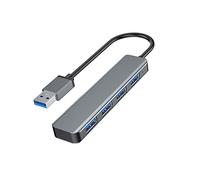 Mllepjdh 4 ports USB 3.0 Hub Splitter pour ordinateur portable Hub USB 2.0 alimenté 5 Gbps adaptateur de clavier pour unités d'imprimante, caméra USB 3.0 2.0 Hub Splitter adaptateur type câble