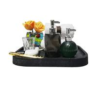 Mllepjdh Articles de Toilette réalistes, Figurine Miniature, Maison de poupée, décoration de Salle de Bain, modèle en résine pour, Jeu de rôle pour Adultes, Collection de Meubles Miniatures