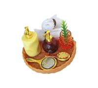 Mllepjdh Articles de Toilette réalistes, Figurine Miniature, Maison de poupée, décoration de Salle de Bain, modèle en résine pour, Jeu de rôle pour Adultes, Collection de Meubles Miniatures