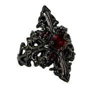[Mllepjdh] Bague vintage tendance texture en alliage gothique accessoires uniques accessoires gothiques uniques adaptés aux jeunes femmes qui aiment des accessoires uniques