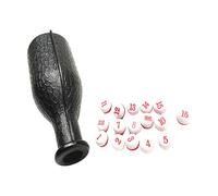 Mllepjdh Billard Shaker Pool Bouteille avec boules numérotées pour jeux de piscine amusants