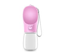 Mllepjdh Bouteille d'eau pour chien avec bol à boire - Distributeur d'eau portable pour chien - Léger - Portable - Bouteille d'eau d'extérieur pour animaux de compagnie