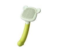 Mllepjdh Brosse autonettoyante pour chiens et chats, outil de toilettage pour animaux domestiques, élimine les sous-poils et la saleté des poils, brosse autonettoyante pour la perte de poils, vert
