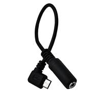 Mllepjdh Câble adaptateur micro USB mâle vers prise casque 3,5 mm Noir