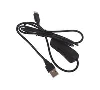 Mllepjdh Câble d'alimentation USB C de 118 cm - Câble d'alimentation rapide USB de type C avec interrupteurs marche/arrêt pour ventilateur de bureau - Câble USB C de 3 m - Long cordon d'alimentation