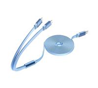Mllepjdh Câble de charge double port USB C de 1,5 m, transfert de données pour appareils électroniques, jeux, smartphones, ordinateurs portables, accessoires, double port USB C