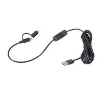 Mllepjdh Câble de charge rapide avec commutateurs USB de type C On Off 5 V 3 A PVC 1,2 m ou 2 m Différents appareils USB Commutateurs Câble