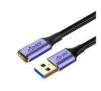 Mllepjdh Câble de synchronisation de données USB 3.0 A mâle vers USB C femelle, longueur multiple pour lecteur de lecteur clignotant, câble adaptateur mâle vers C femelle