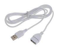 Mllepjdh Câble d'extension USB 2.0 type A mâle vers femelle pour clavier et imprimante 1,5 m Blanc