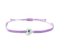 [Mllepjdh] Chaîne de cheville ou bracelet en corde tressée vive avec détails d'yeux décoratifs Unisexe Bijoux faits à la main idée cadeau corde multicolore, フリーサイズ