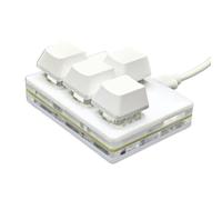 Mllepjdh Clavier de jeu mécanique USB à 4 touches - Clavier de programmation pour clavier standard remplaçable à chaud