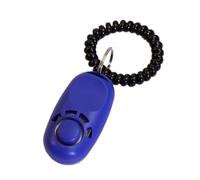Mllepjdh Cliqueurs compacts en plastique pour chiens de compagnie, bracelet élastique auxiliaire, dresseur de chiens, chats, porte-clés sonore, outil de dressage pour chiens mauvais comportement,