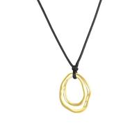 [Mllepjdh] Collier avec pendentif géométrique unique Collier réglable en corde parfait pour les amateurs de mode moderne Accessoires de mode modernes,