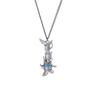 Mllepjdh Collier en os collier Unique pendentif de bijoux de cou en acier inoxydable pour les femmes à la recherche de Styles distinctifs déclaration pour les joueurs