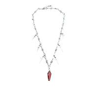 Mllepjdh Collier pendentif crucifix gothique vintage unique avec accents d ' épines, chaîne en alliage, accessoire de clavicule pour femmes et hommes, pendentif de rencontre en alliage