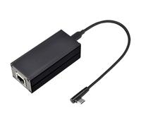 Mllepjdh Convertisseur d'alimentation par Ethernet vers USB C vers pilote de type C Sortie 20 V 10/100 Mbps Ethernet adaptateur périphérique haut débit pour téléphone