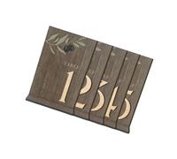 Mllepjdh d ' immatriculation de Table d ' Identification de Table en Bois, Parfaite pour l ' Arrangement des sièges de Mariage et la décoration de fête, Signe de Mariage Traditionnel
