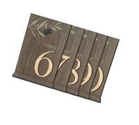 Mllepjdh d ' immatriculation de Table d ' Identification de Table en Bois, Parfaite pour l ' Arrangement des sièges de Mariage et la décoration de fête, Signe de Mariage Traditionnel