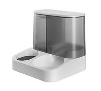 Mllepjdh Distributeur d'eau pratique pour chien - Distributeur d'eau pour animal domestique - 2 en 1 - Gamelle pour chat d'intérieur