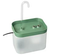 Mllepjdh Distributeur d'eau silencieux pour fontaine à eau automatique pour animal domestique 1,5 l grande capacité en éponge filtre filtre