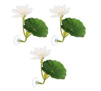 Mllepjdh Feuilles artificielles décorative avec Ventouse décors colorés pour Aquariums Ornements pour Terrarium Feuilles Marines simulées