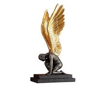 Mllepjdh Figurine d'ange créative en forme d'aile d'ange pour maison de collection Figurine d'ange en résine