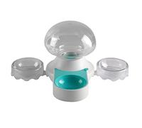 Mllepjdh Fontaine silencieuse pour chats et chiens - Distributeur d'eau automatique - 2 012,8 g - Eau filtrée avec 2 gamelles - Aucune alimentation nécessaire