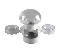 Mllepjdh Fontaine silencieuse pour chats et chiens - Distributeur d'eau automatique - 2 012,8 g - Eau filtrée avec 2 gamelles - Aucune alimentation nécessaire